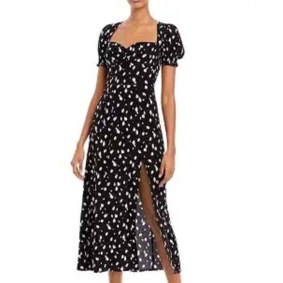 Bardot Millie Dress - Black with white poke-dots - Picture 1 of 4